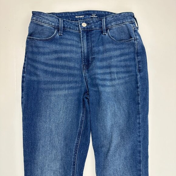 Old Navy High Rise Wow Super Skinny Women's size 6 Dark Wash Blue Denim jeans - Picture 2 of 5